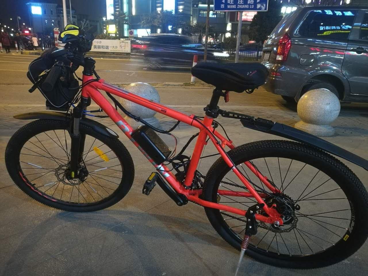 改装后的电动山地车